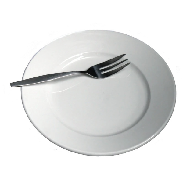 Gebaksbordje met vork incl schoonmaak